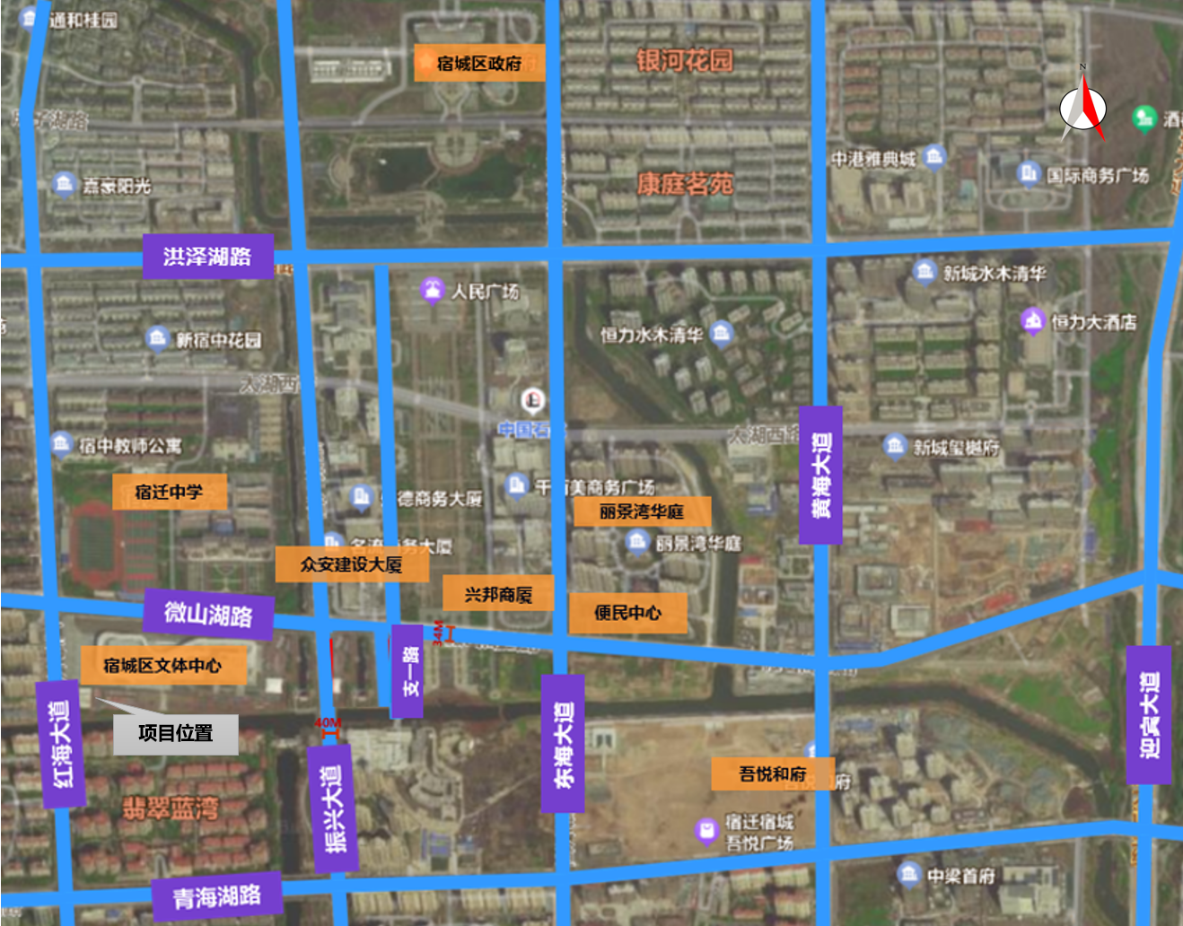 现状路网分布图