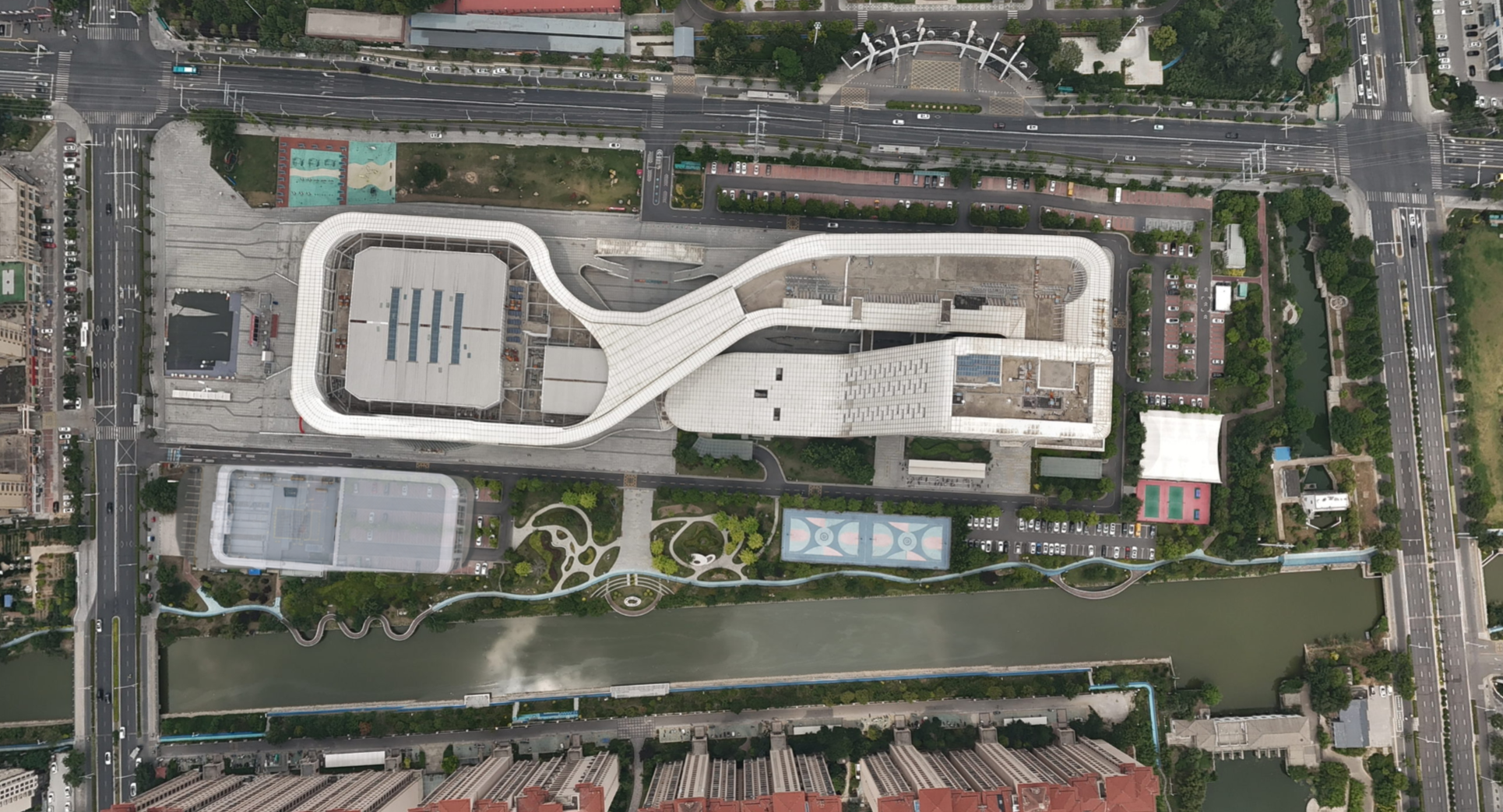建成后航拍效果